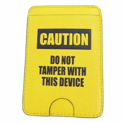 未使用品 アニヤ ハインドマーチ カードケース Caution Magnetic