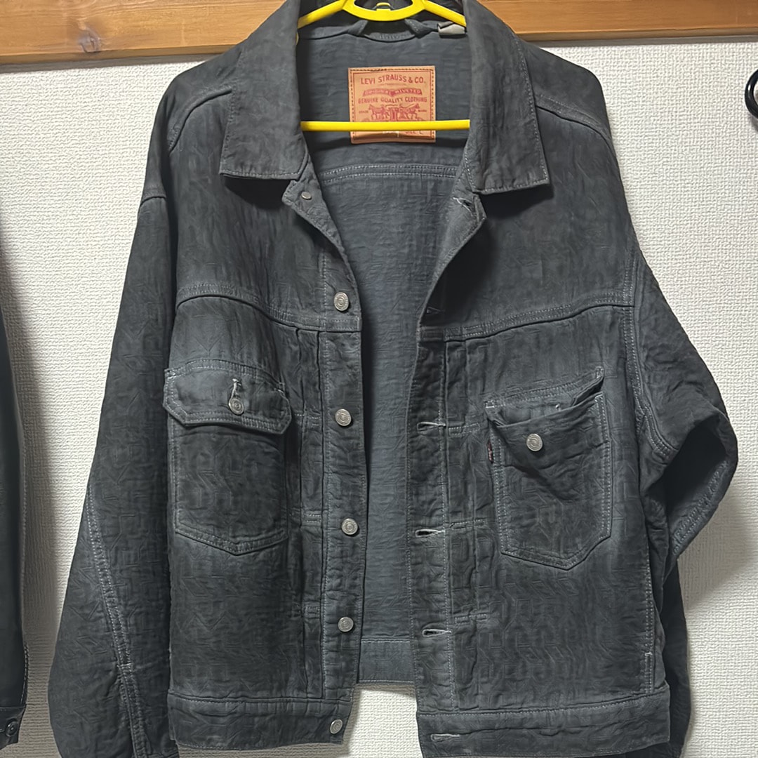 Stussy x LEVI'S Dyed Jacquard Trucker Jacket "Black"