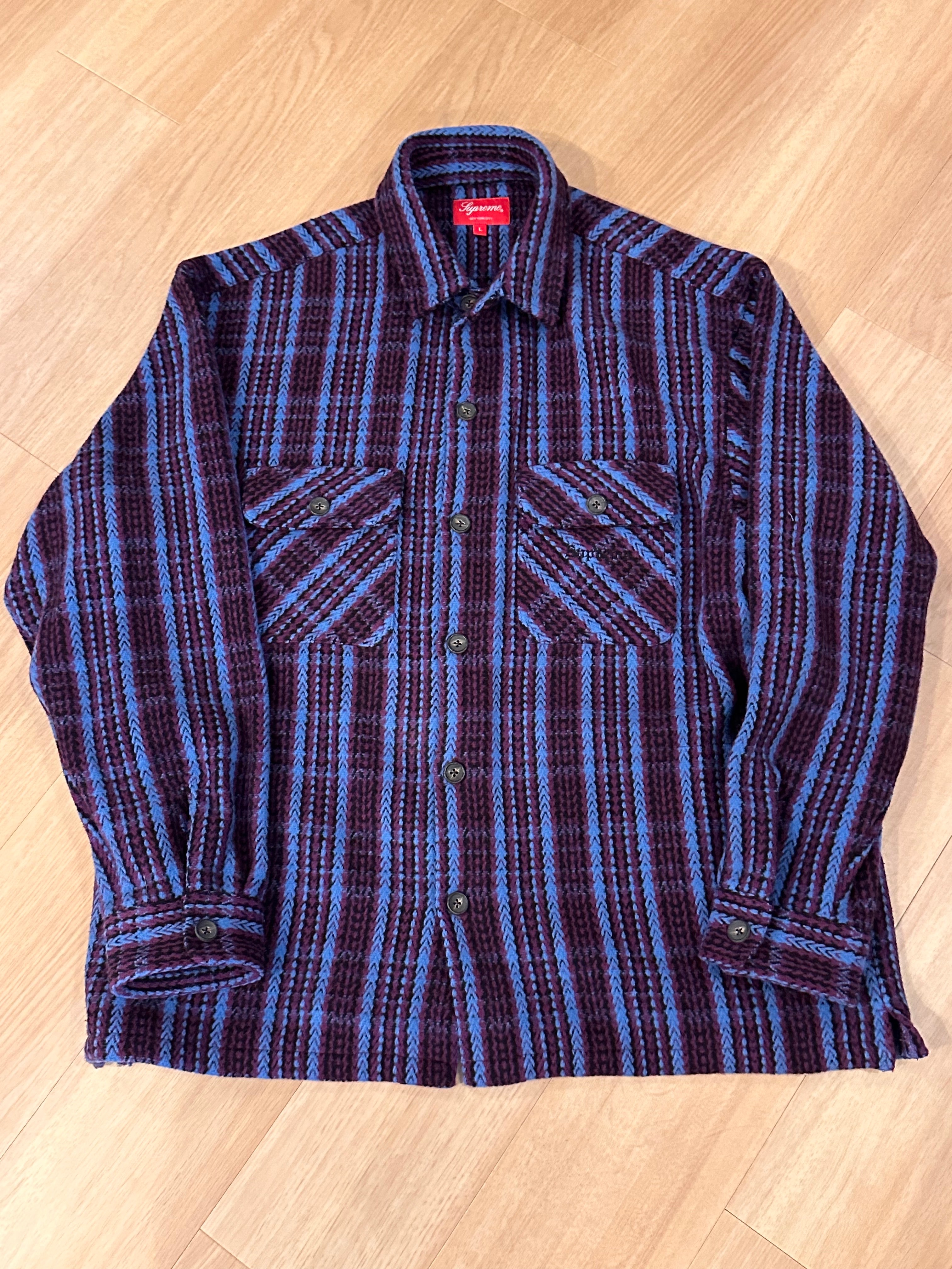 Supreme Heavy Flannel Shirt "Dark Plum"