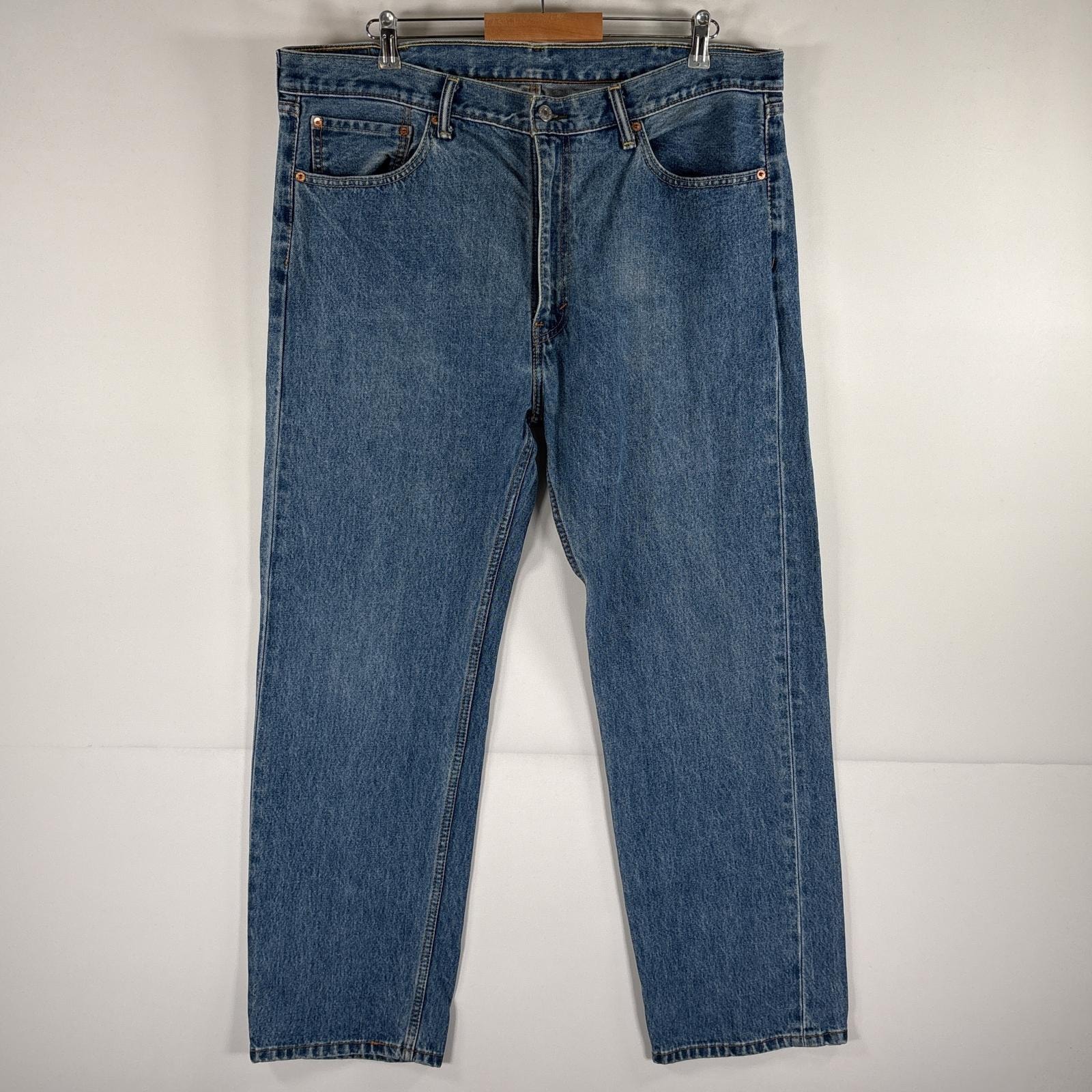 古着 リーバイス Levi's デニムパンツ 505 ストレート ジーパン ジップフライ 5ポケット w40 L30 ブルー メンズ