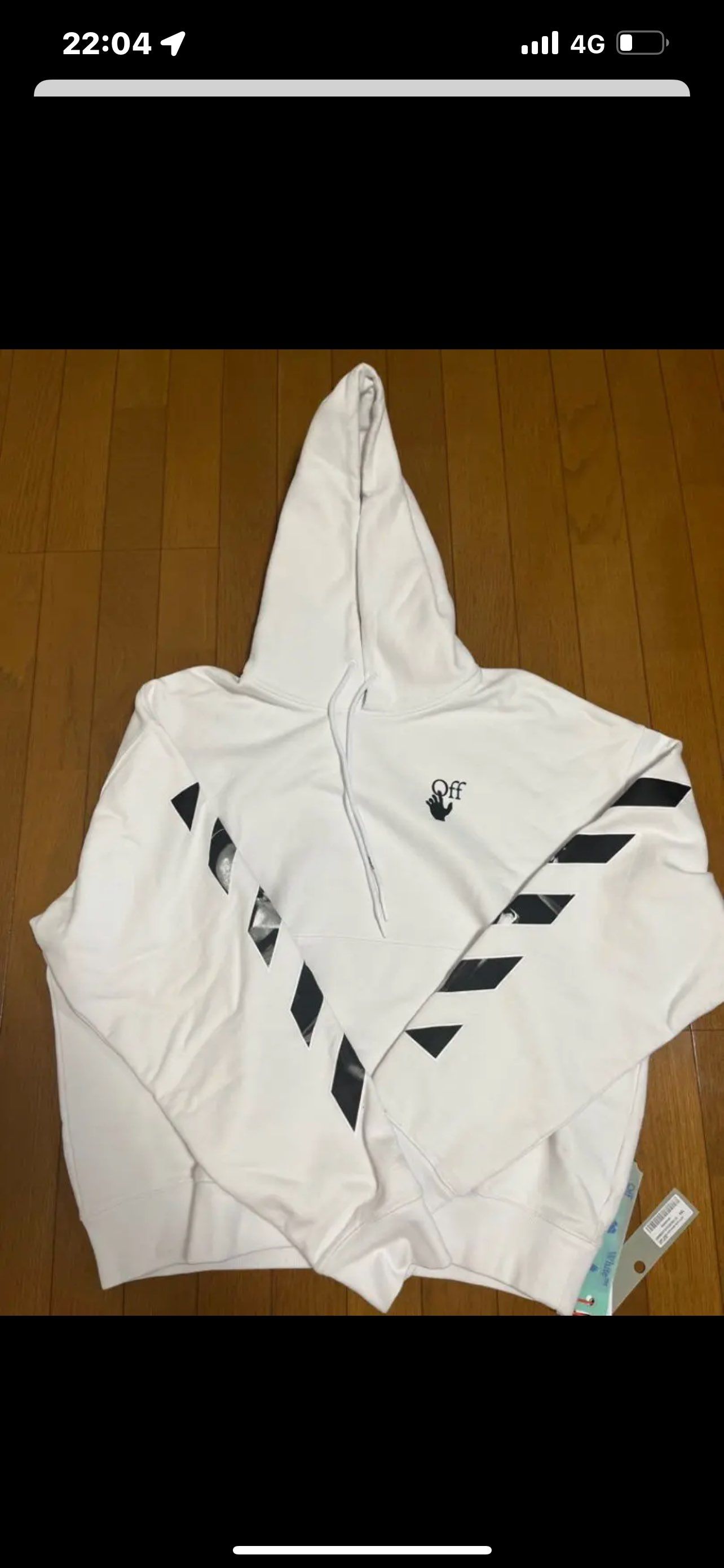 off-whiteプルオーバーパーカー