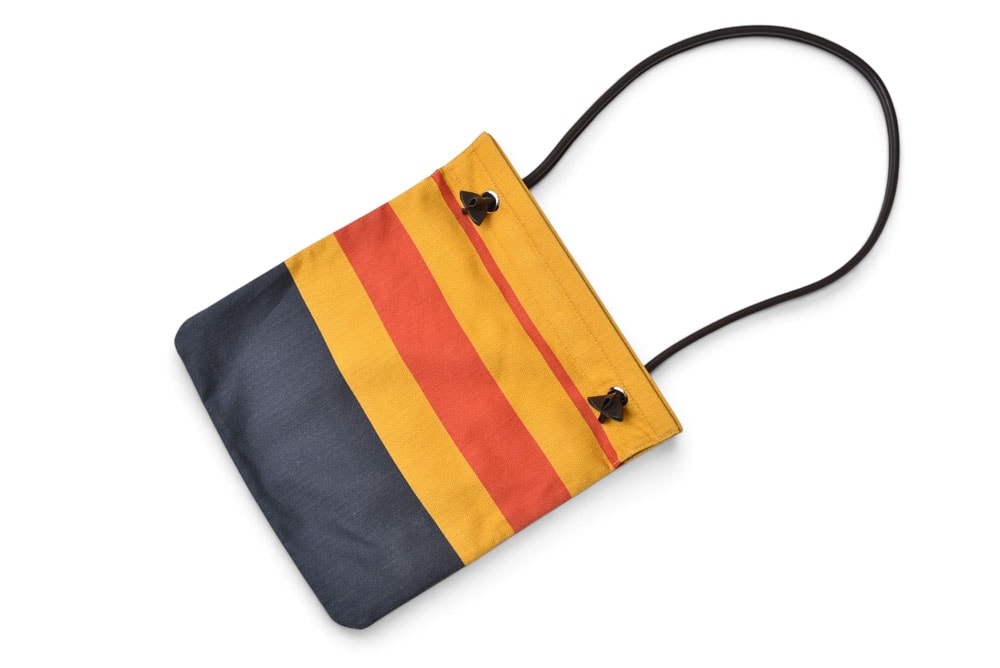 エルメス ショルダーバッグ HERMES サック アリーヌ MM トワルシェブロン スイフト ジョーヌ/オレンジ/マリン 【中古】
