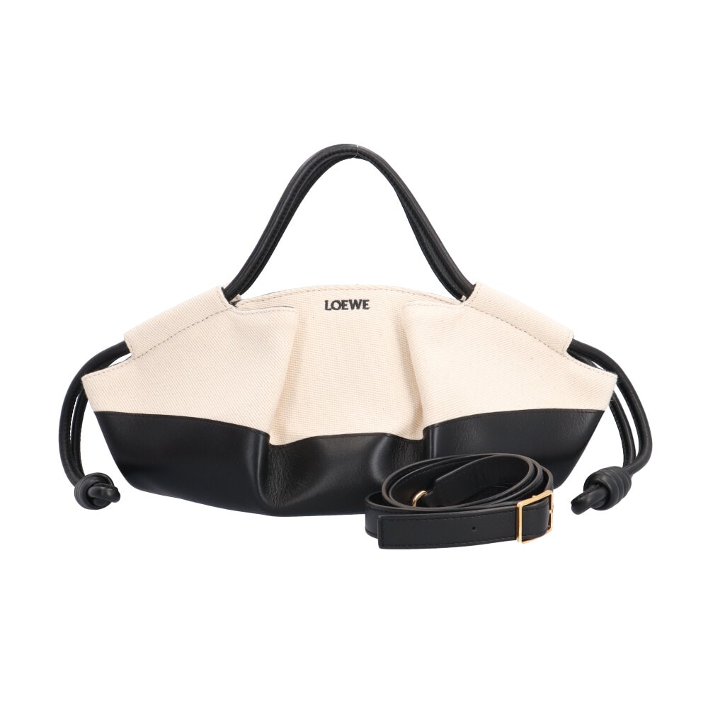 ロエベ パセオバッグ スモール ショルダーバッグ レザー A709P48X06 ベージュ レディース LOEWE 中古