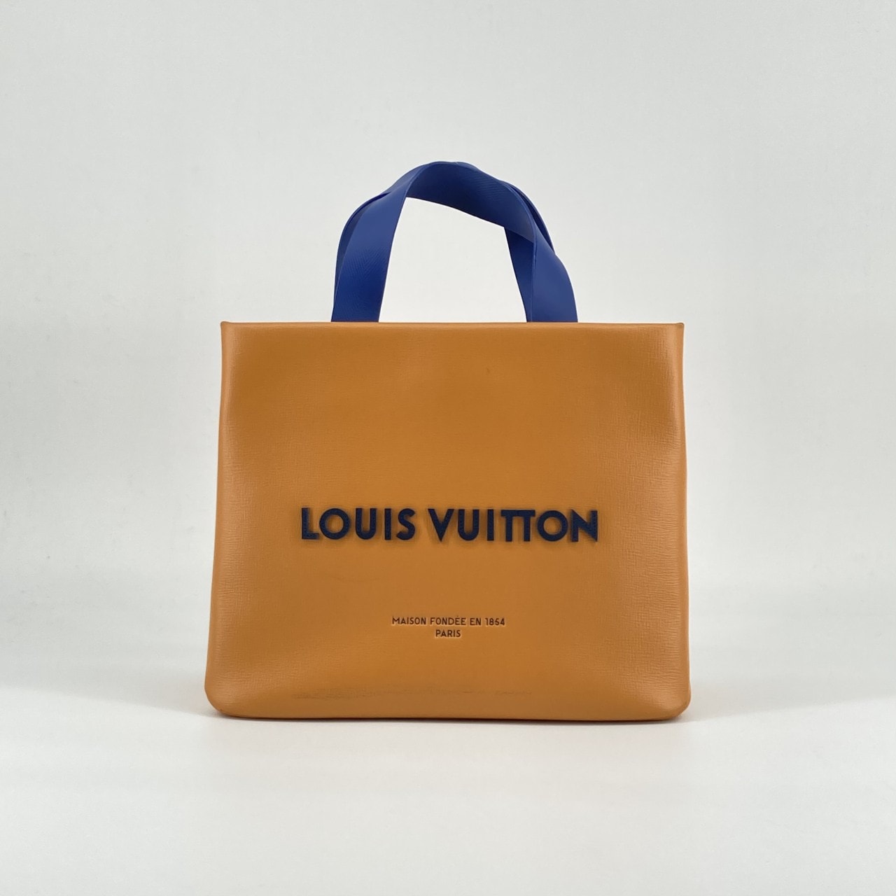 LOUIS VUITTON(ルイ・ヴィトン) ショッパー・トート MINI レザー 2WAY M15237 ショルダーバッグ サフランイエロー×ブルー
