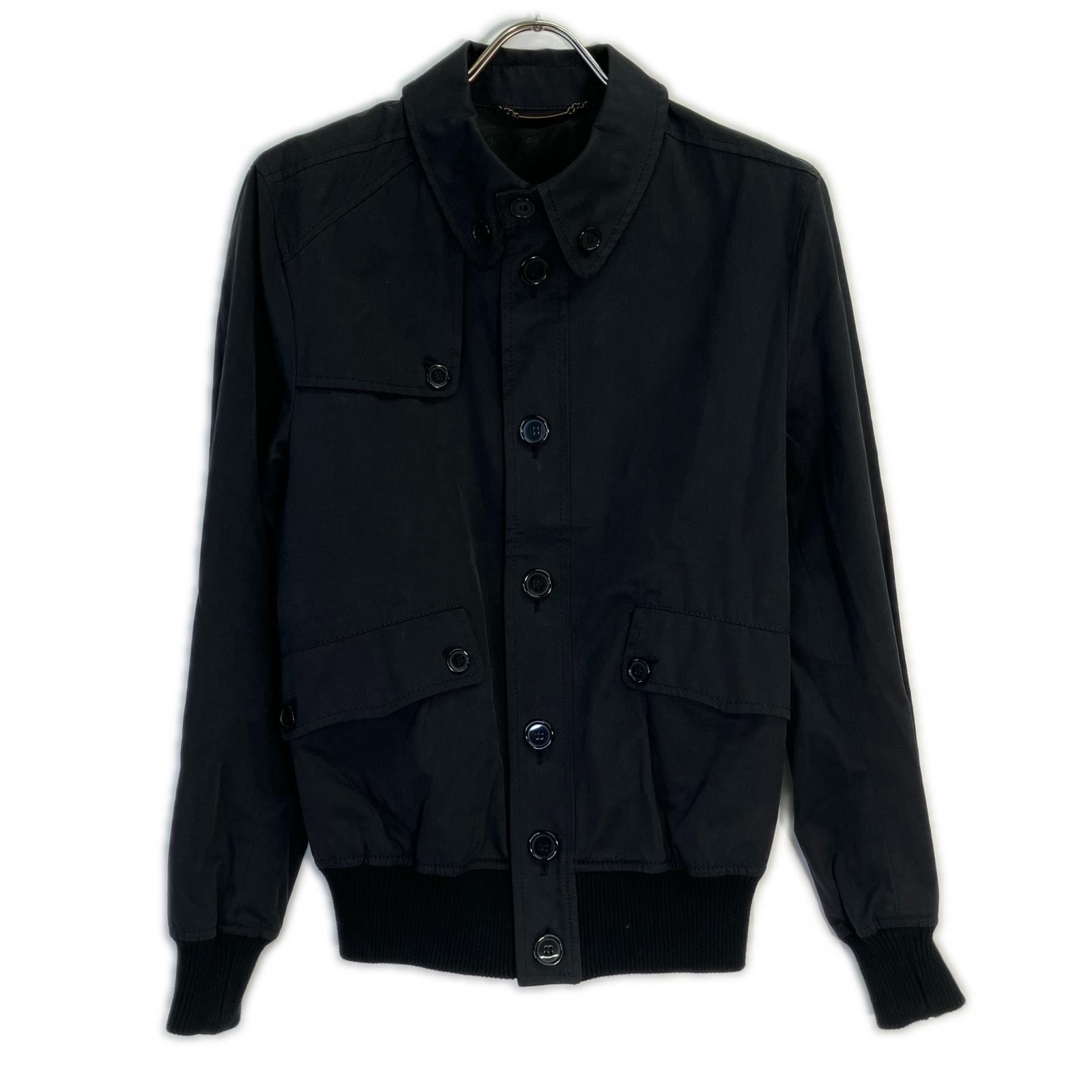 ドルチェアンドガッバーナ G9416T FU6EW ブラック コットン ジャケット 44