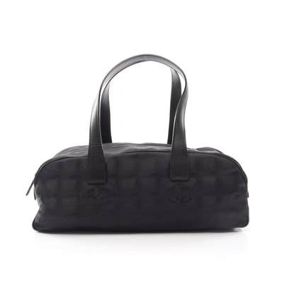シャネル CHANEL ニュートラベルライン ハンドバッグ バッグ レザー ナイロンキャンバス レディース ブラック系 A15828 【中古】