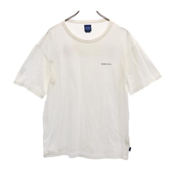 KENZO JEANS ケンゾージーンズ バックプリント 半袖 Tシャツ FREE ホワイト系