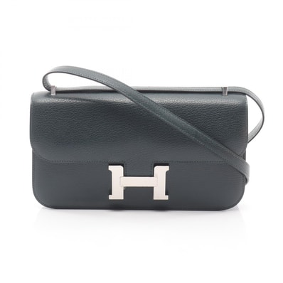 エルメス HERMES コンスタンスエラン ミロワール ショルダーバッグ バッグ シェーブル シェーブル K刻印(2025年製造) レディース グリーン系 【中古】