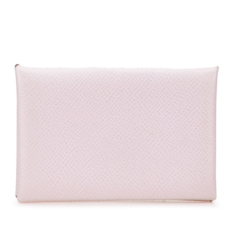 エルメス カルヴィ コインケース カードケース ピンク系 ヴォーエプソン レディース HERMES 【中古】