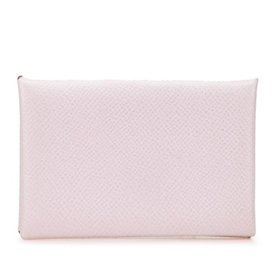 エルメス カルヴィ コインケース カードケース ピンク系 ヴォーエプソン レディース HERMES 【中古】