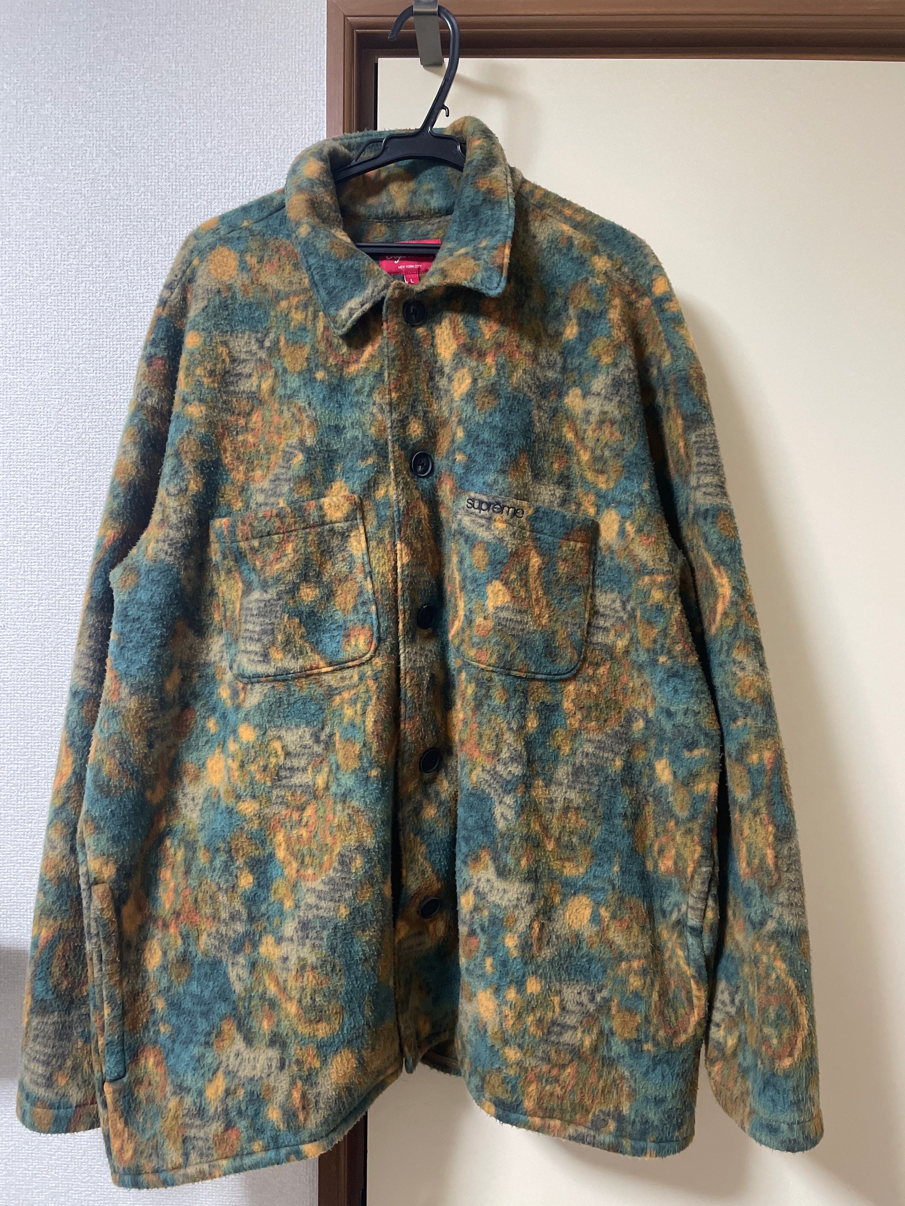 Supreme Paisley Fleece Shirt "Tan"