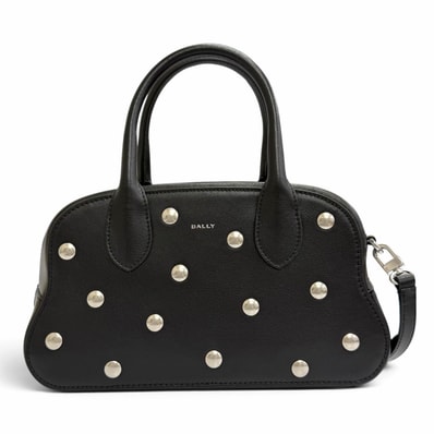 極美品 バリー ショルダーバッグ Unda Satchel ブラック レディース