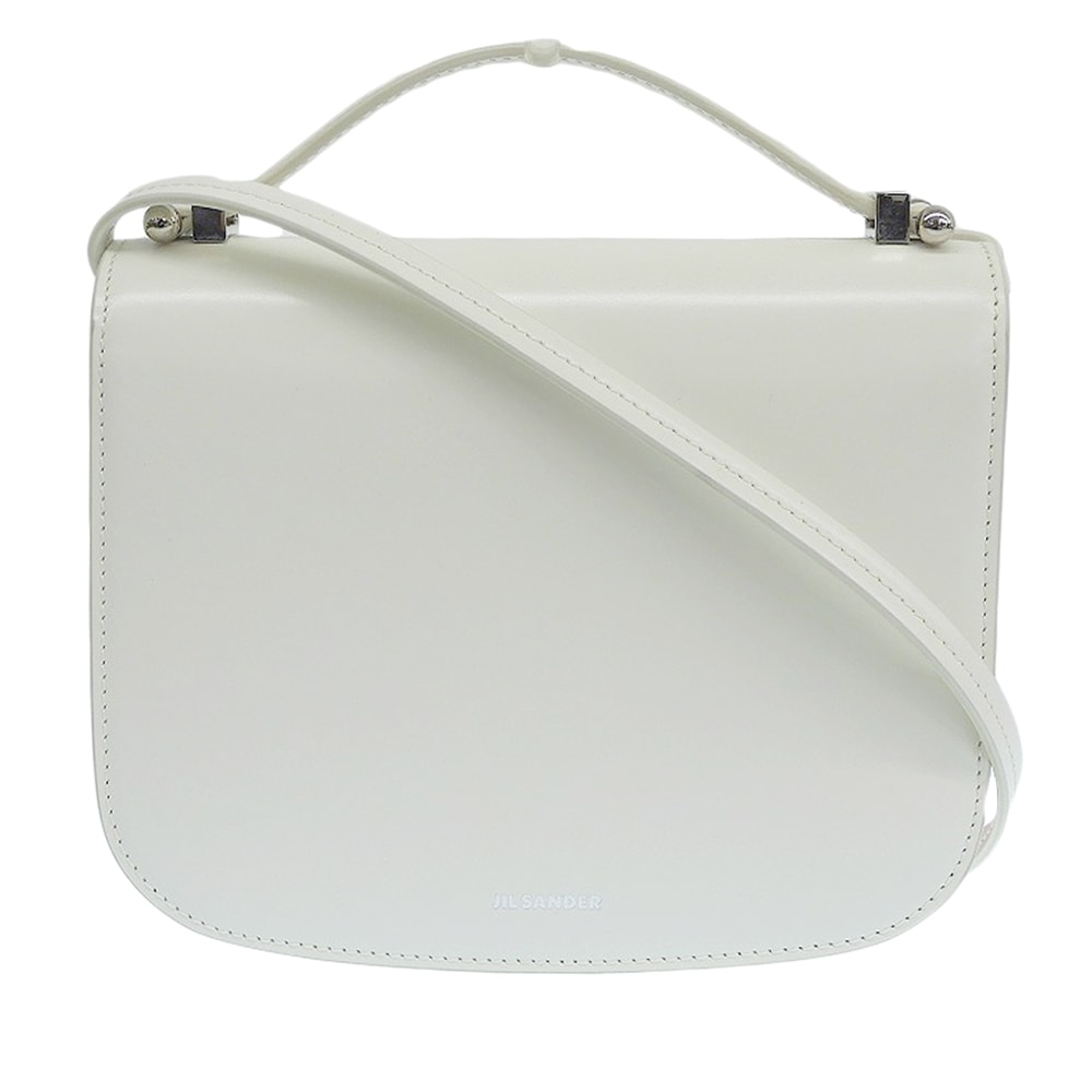 ジルサンダー タオ レザー 2way ショルダーバッグ レディース ホワイト
