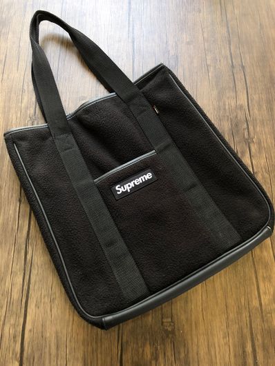 Supreme polartec tote deals black