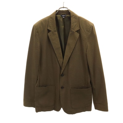 L.L.Bean エルエルビーン シアサッカー テーラードジャケット 40 カーキ アウトドア