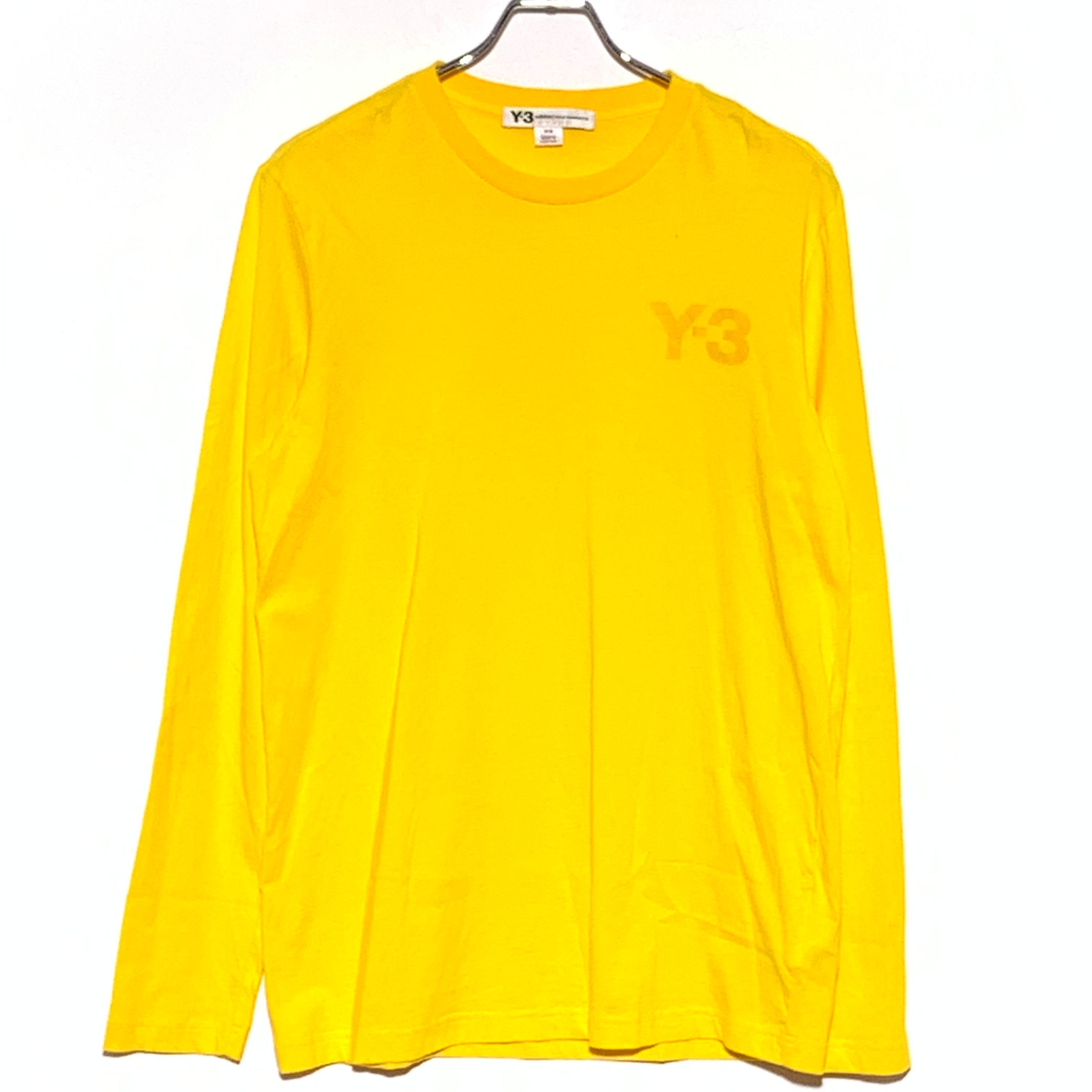 Y-3 RUBBER LOGO LS TEE Yellow