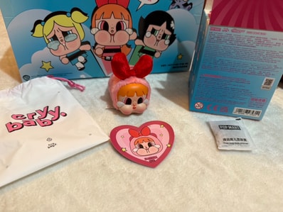 POP MART CRYBABY x Powerpuff Girls Series Plush BLOSSOM