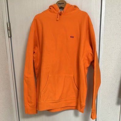 Supreme Small Box Hooded Sweatshirt (20SS) "Orange"