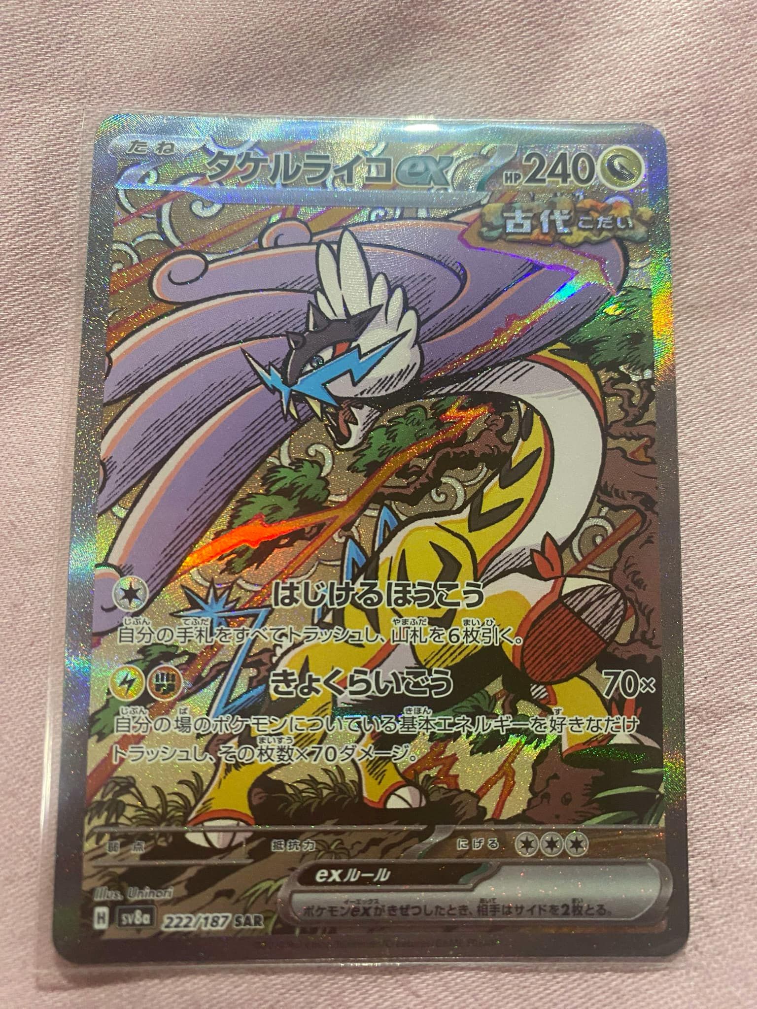 タケルライコex SAR [SV8a 222/187](ハイクラスパック「テラスタルフェスex」)