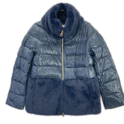 ヘルノ PI001933D12017Z ネイビー COMBI DOWN ダウンジャケット 40