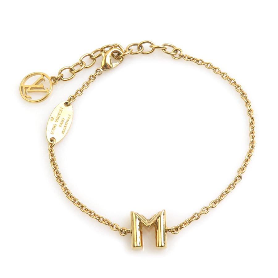 ルイ ヴィトン LOUIS VUITTON ブレスレット LV&ME イニシャルM ブレスレット メタル ゴールド レディース M67170【中古】 r11416b