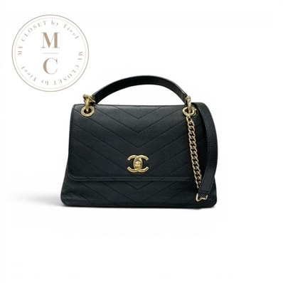 シャネル CHANEL バッグ ショルダーバッグ ブラック ゴールド ココマーク Vステッチ ターンロック 2WAY ハンドバッグ