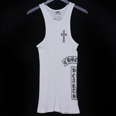 CHROME HEARTS オールド Tバー FUCK YOU ラージクロス リブタンクトップ