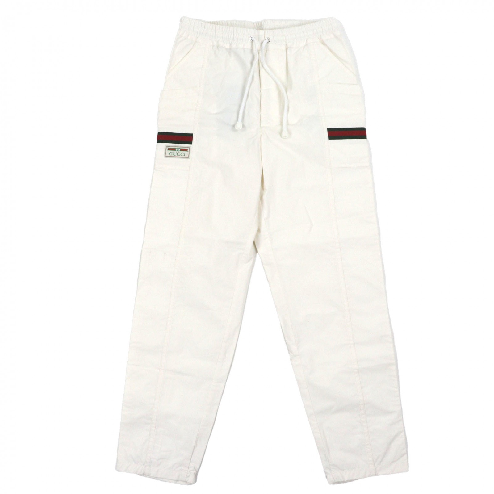 極美品 グッチ パンツ ホワイト メンズ 44 604171