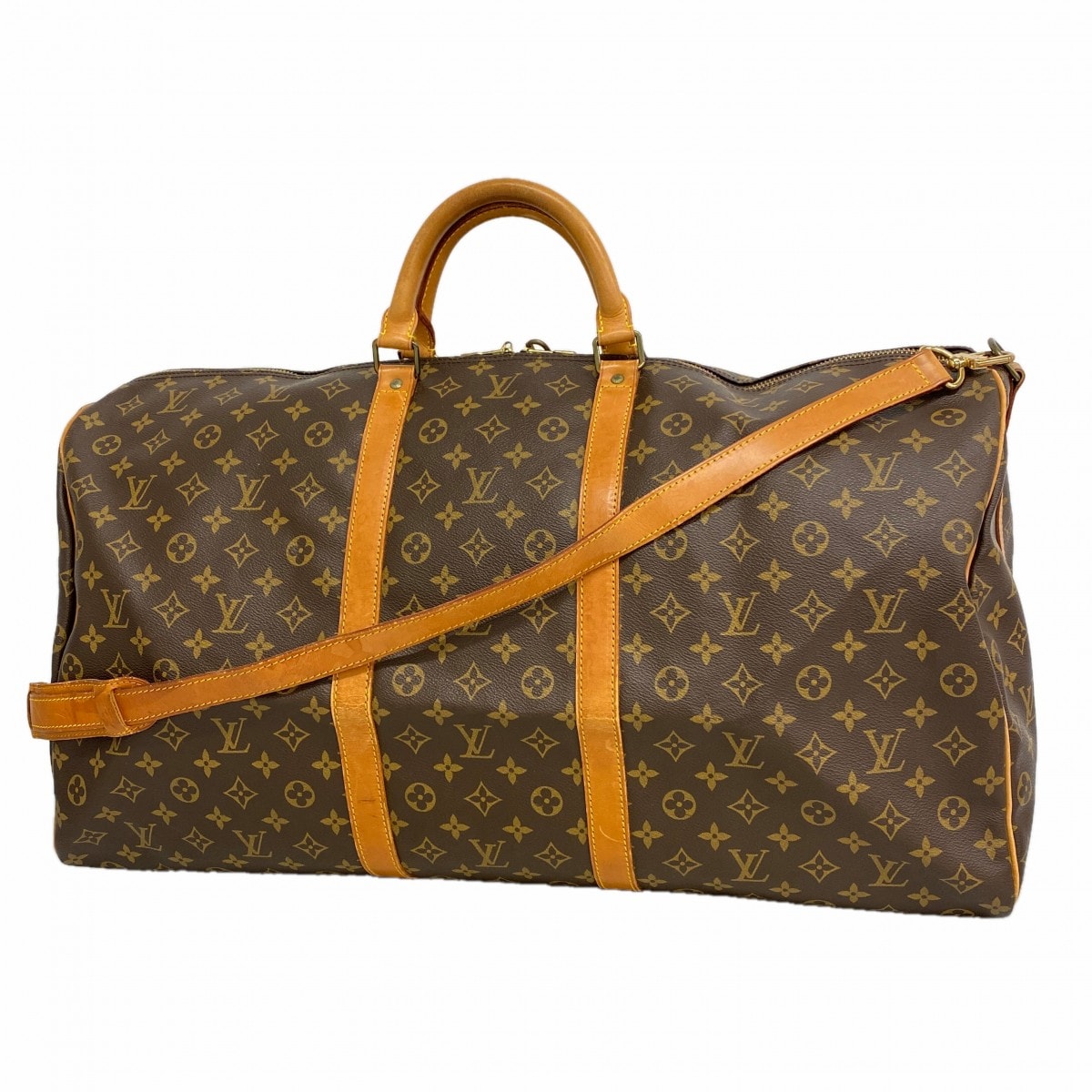 ★最終価格【6gd5128】ルイヴィトン ボストンバッグ モノグラム キーポル・バンドリエール60 M41412 ブラウン【中古】メンズ レディース ユニセックス