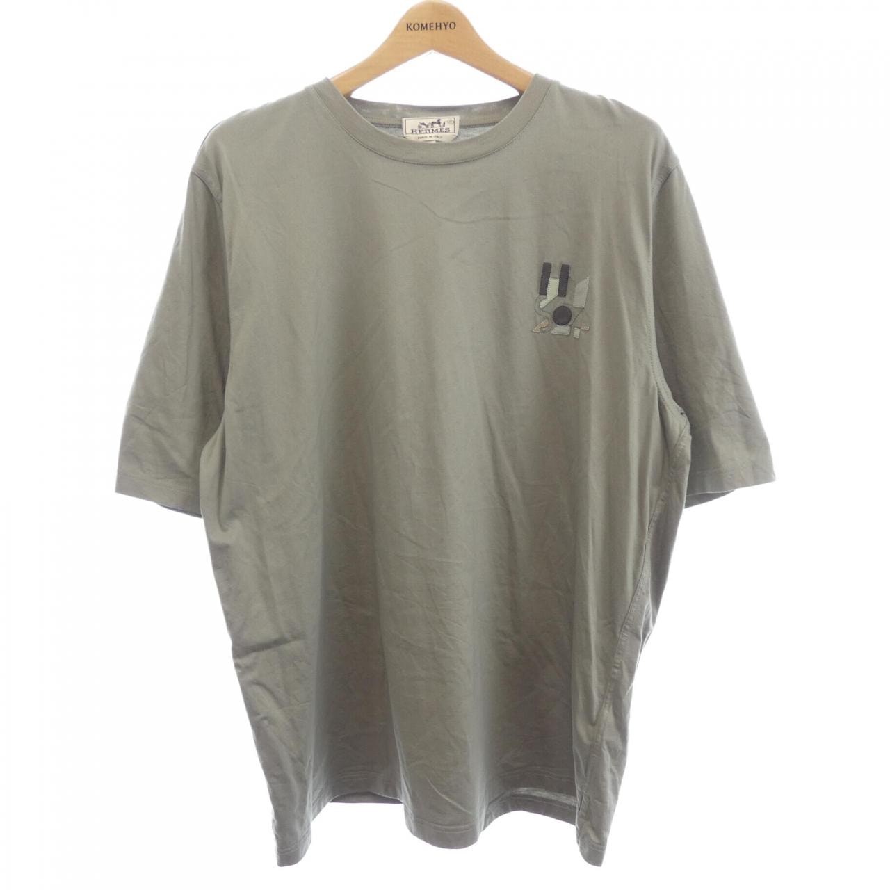 エルメス HERMES ミニレザーパッチ ジュ ダドレス JEU D'ADRESS 457930HA Tシャツ
