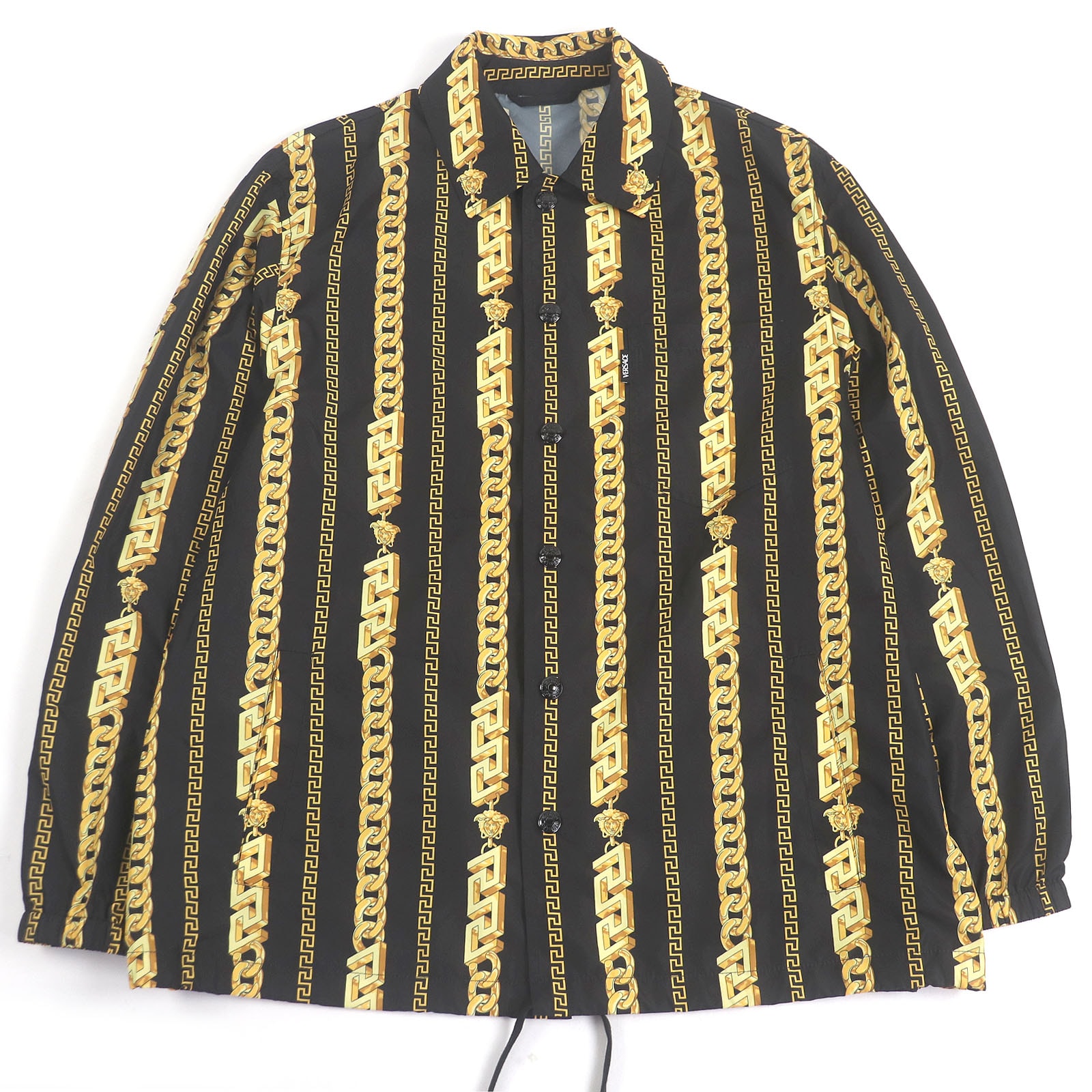 極美品 ヴェルサーチ ブルゾン ブラック メンズ 46