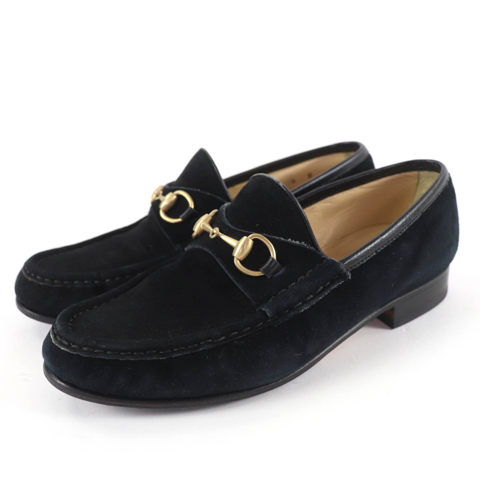 美品 グッチ ローファー ブラック レディース 6 100-0255