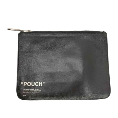 Quote Pouch レザー ポーチ クラッチ バッグ【1139702121528】