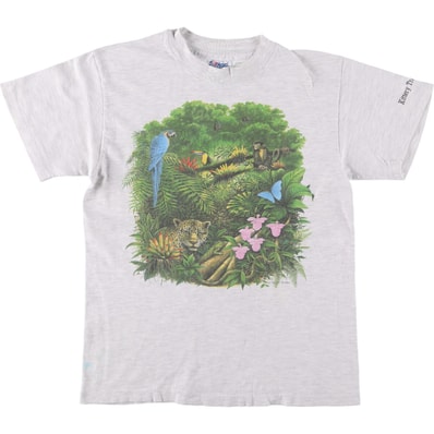 古着 80年代 ヘインズ Hanes BEEFY-T 青タグ アニマルTシャツ USA製 メンズS相当 ヴィンテージ/eaa575800