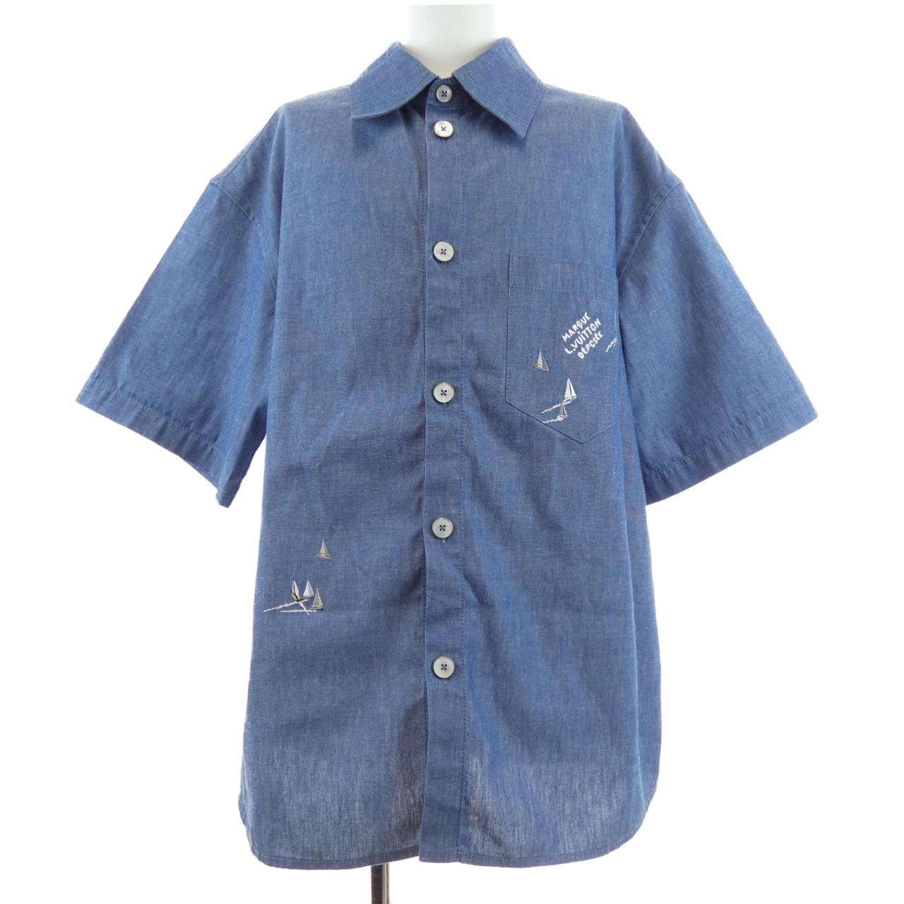 ルイヴィトン LOUIS VUITTON エンブロイダリー シャンブレー HTS18WWPI S/Sシャツ