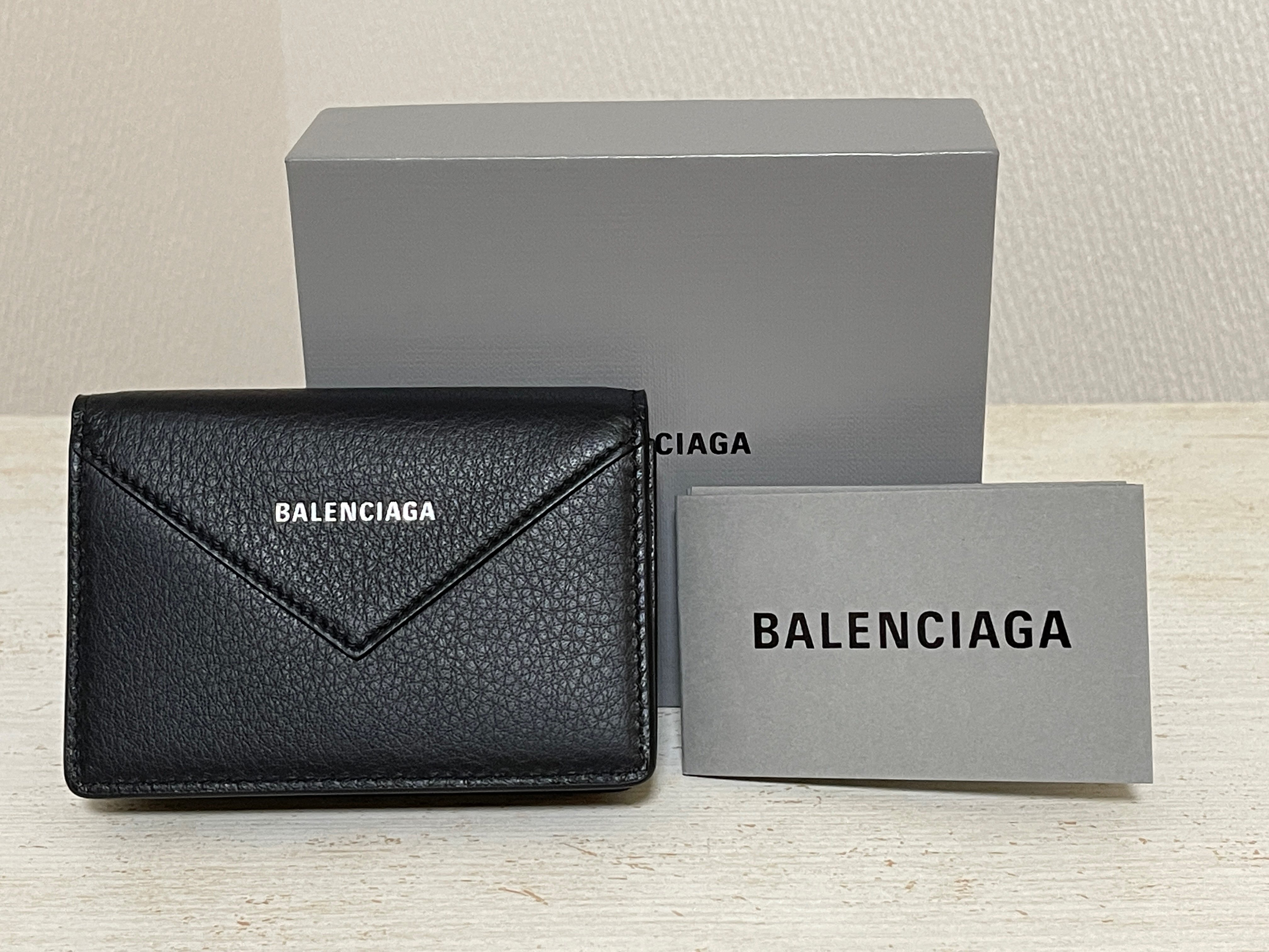 BALENCIAGA Papier Card Case "Black"