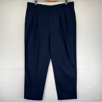古着 ディッキーズ Dickies USA製 パンツ カーゴ ツータック ワーク チノパン 2タック 大きいサイズ W40 L32 ネイビー系 メンズ