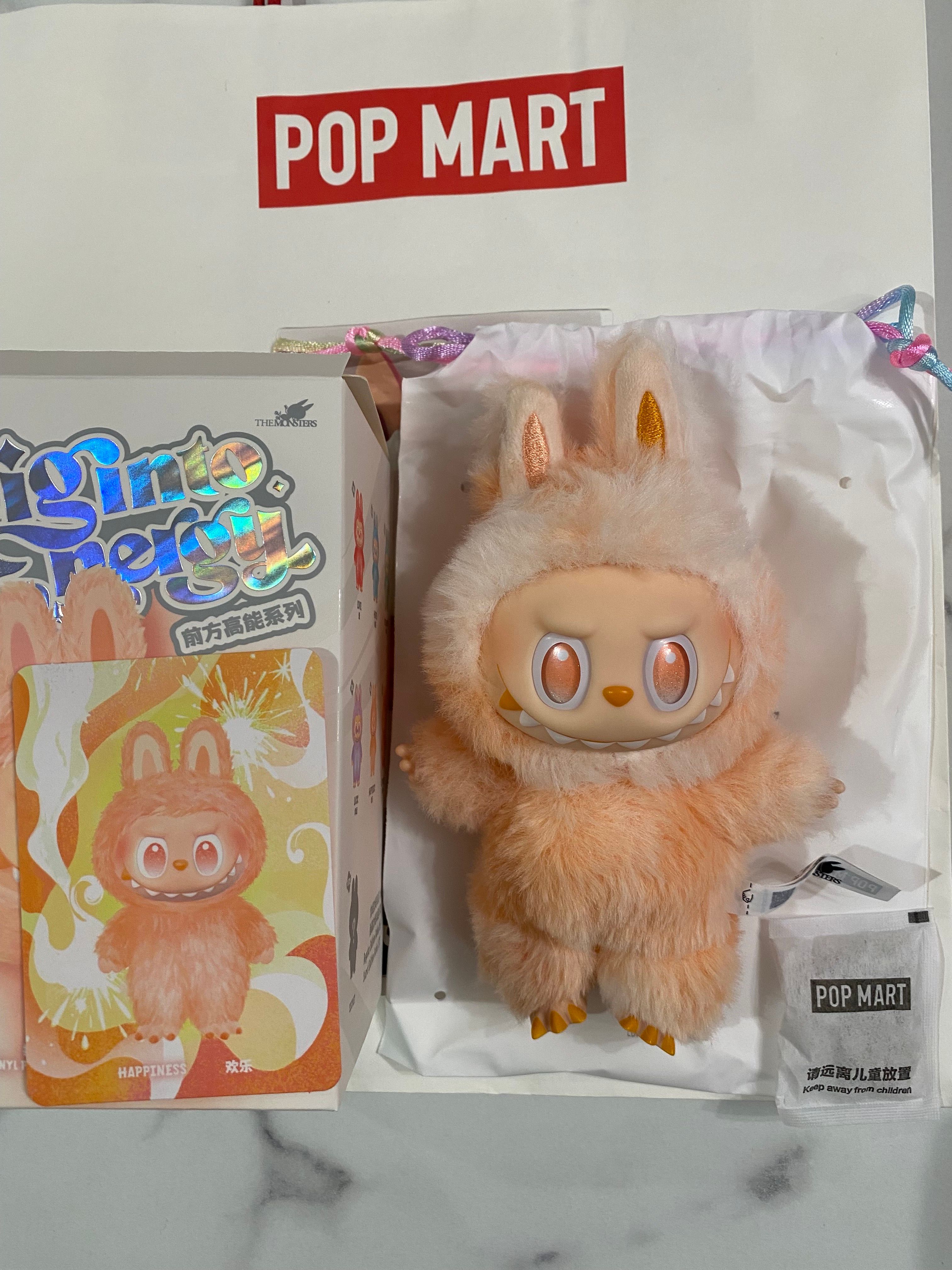 POP MART THE MONSTERS (LABUBU) Big into Energy Series Plush Pendant HAPPINESS