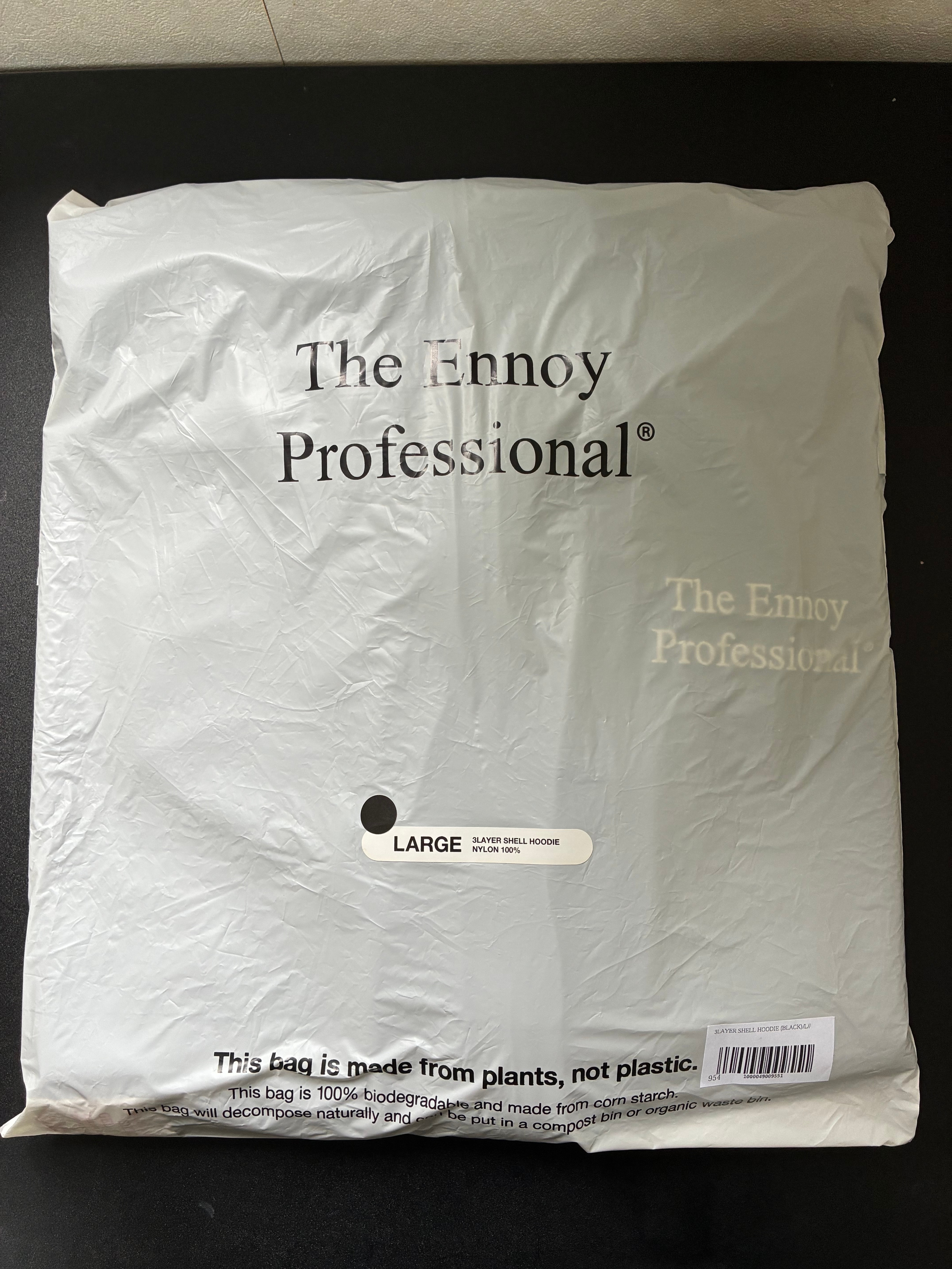 ENNOY 3Layer Shell Hoodie "Black"