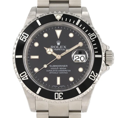 ロレックス サブマリーナーデイト 16610 SS 自動巻 D番