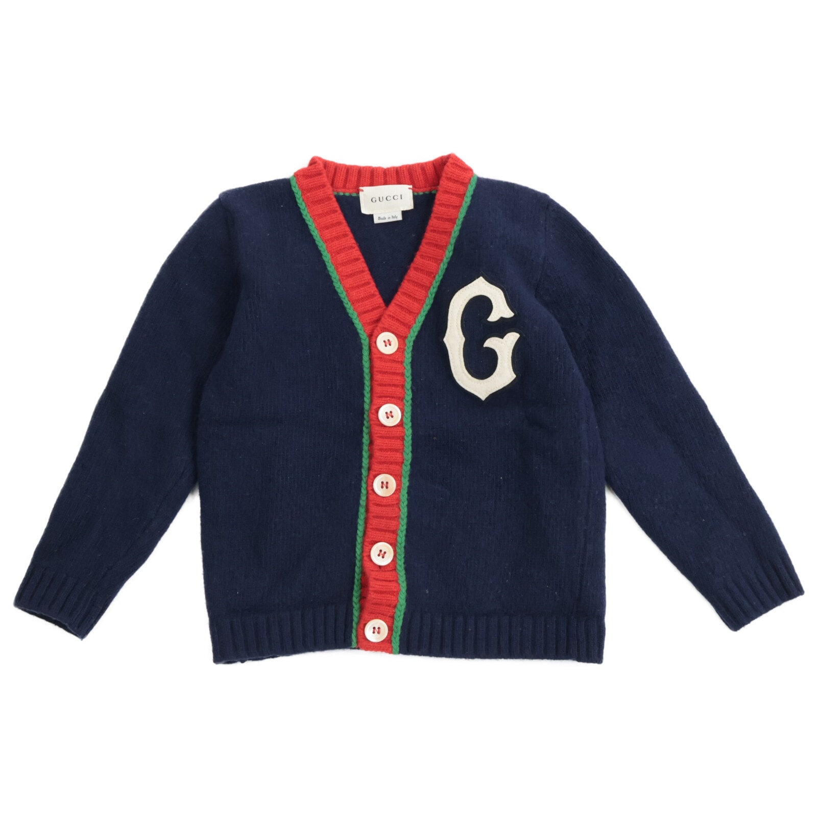 グッチ 【国内正規】565854 XKAP6 Gロゴワッペン ニットカーディガン/ 4