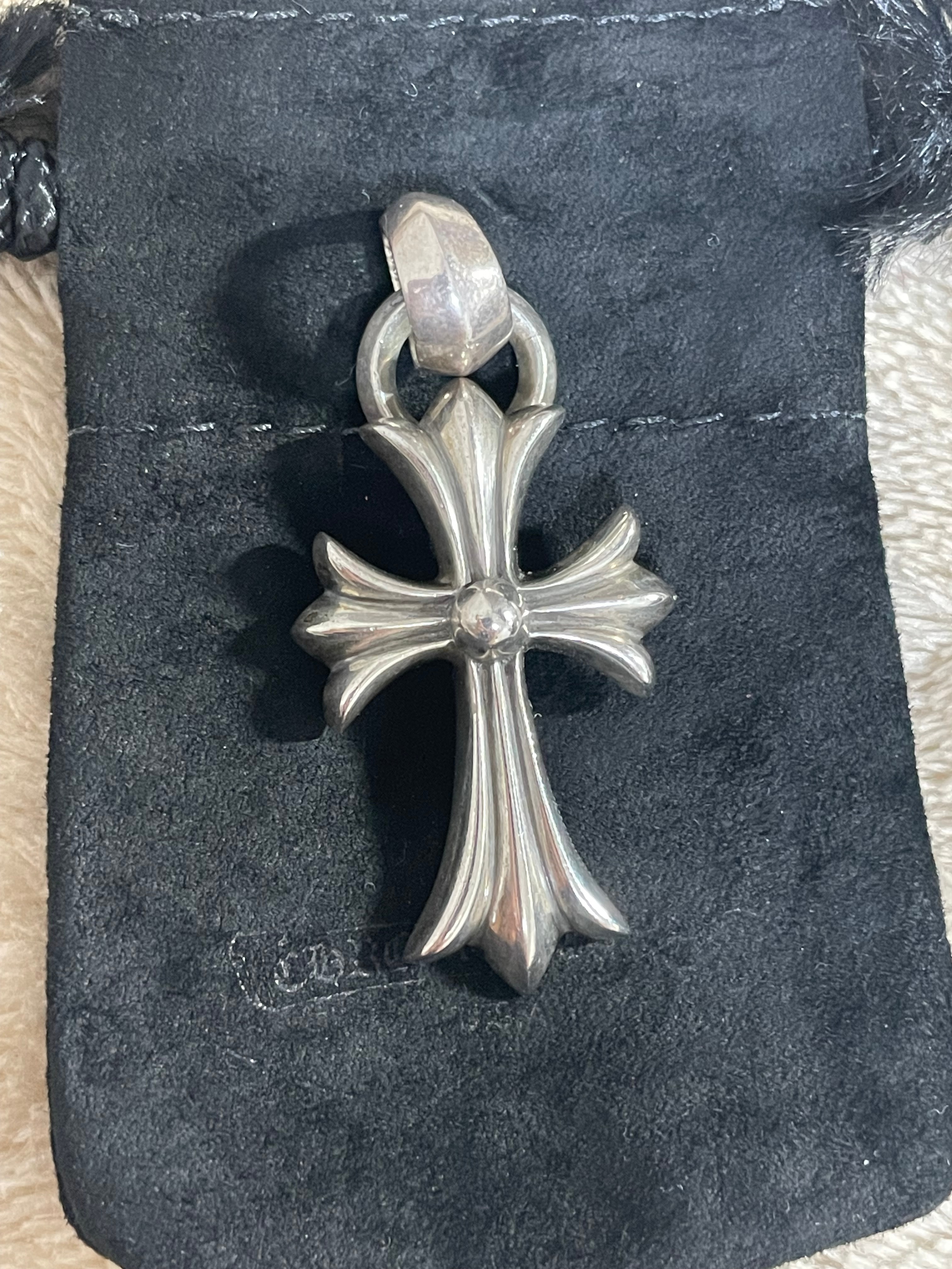Chrome Hearts CH Cross Pendant Small / Plain Bail "Silver"