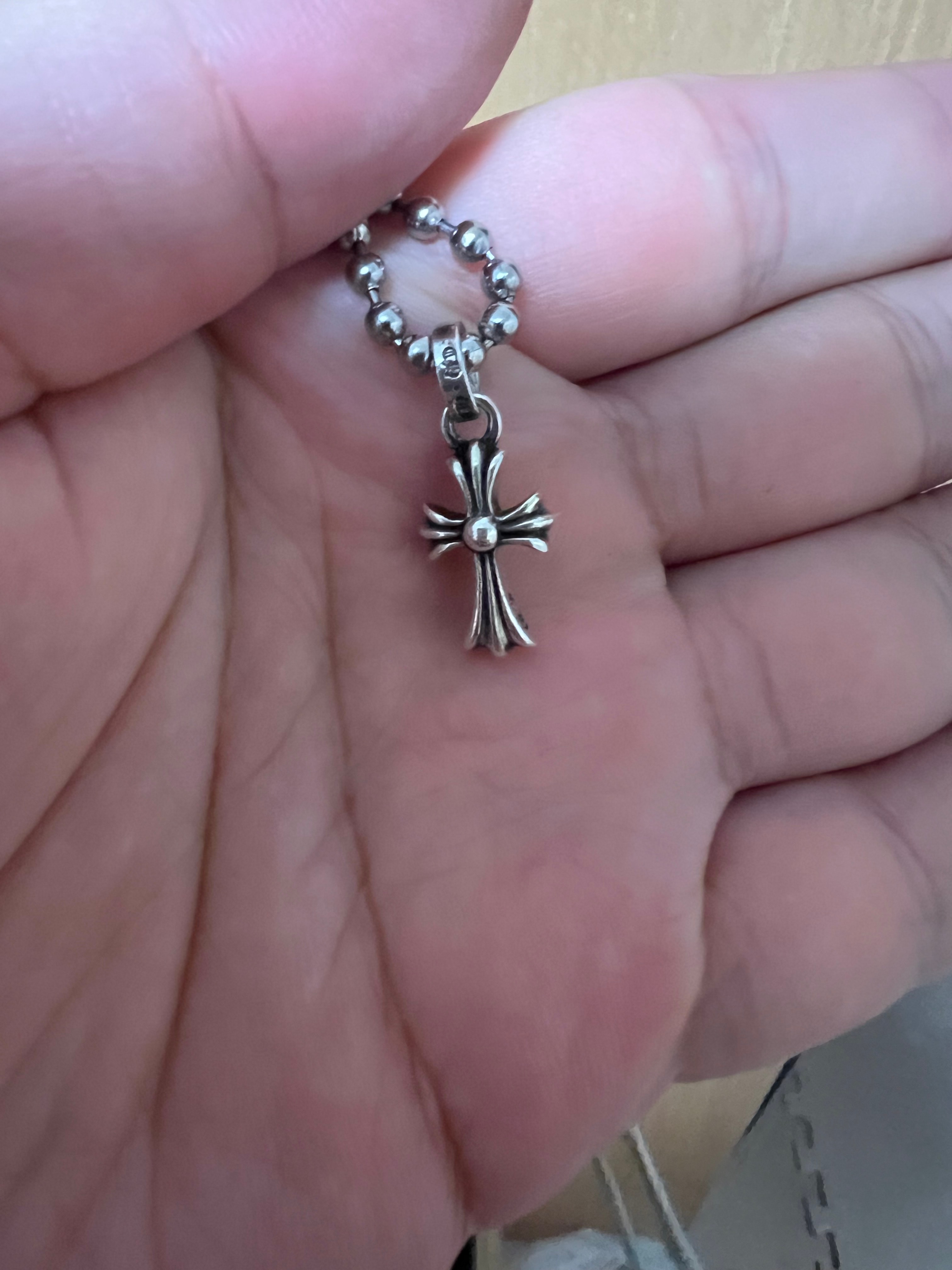 Chrome Hearts CH Cross Baby Fat Charm "Silver"