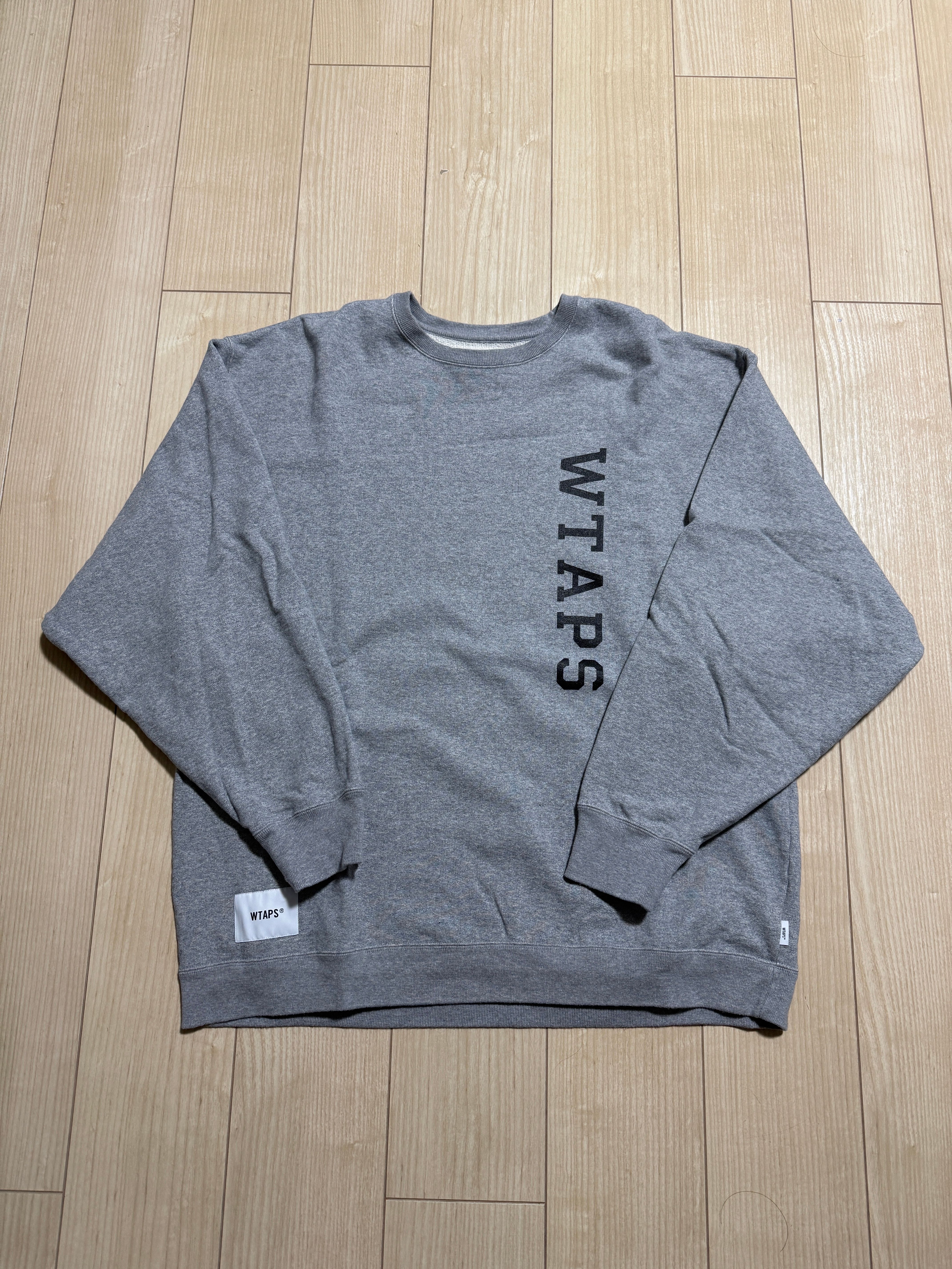 Wtaps Design 01 / Sweater / Cotton. College "Ash Gray"