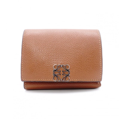 ロエベバーティカル ウォレット アナグラム三つ折り財布 レディース