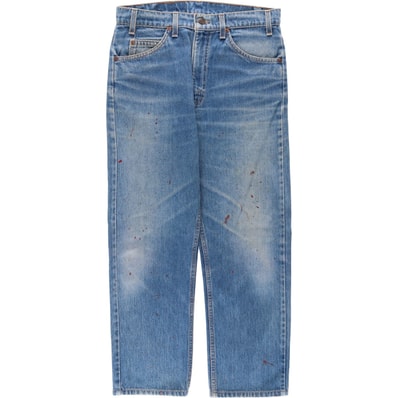 古着 90年代 リーバイス Levi's 40505-0215 REGULAR FIT STRAIGHT LEG オレンジタブ テーパードデニムパンツ USA製 メンズw32相当 ヴィンテージ/eaa663398