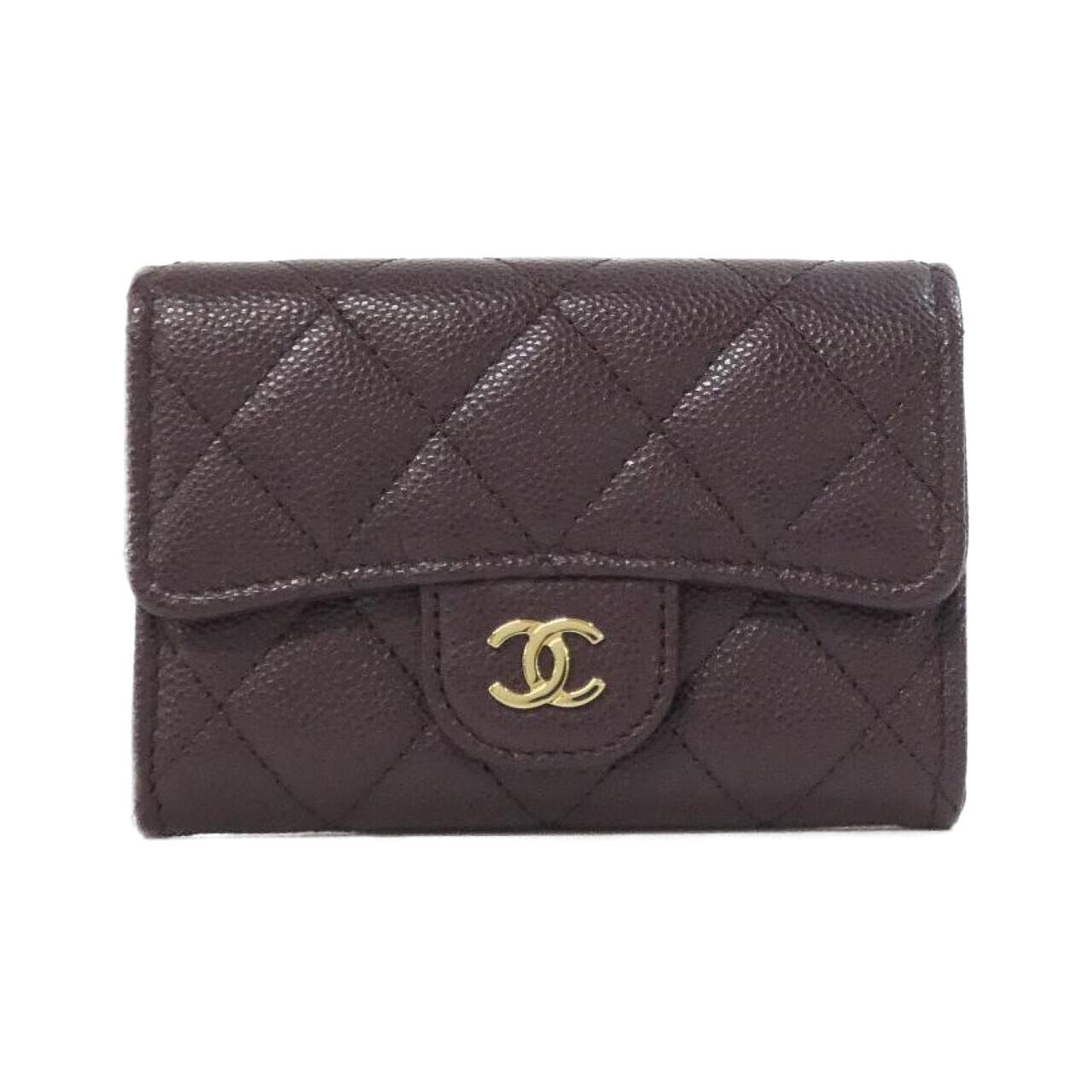CHANEL　チョコバー　キーケース　　ブラック　ラムスキン　財布 C (やや傷や汚れあり)】シャネル チョコバー キーケース ブラック