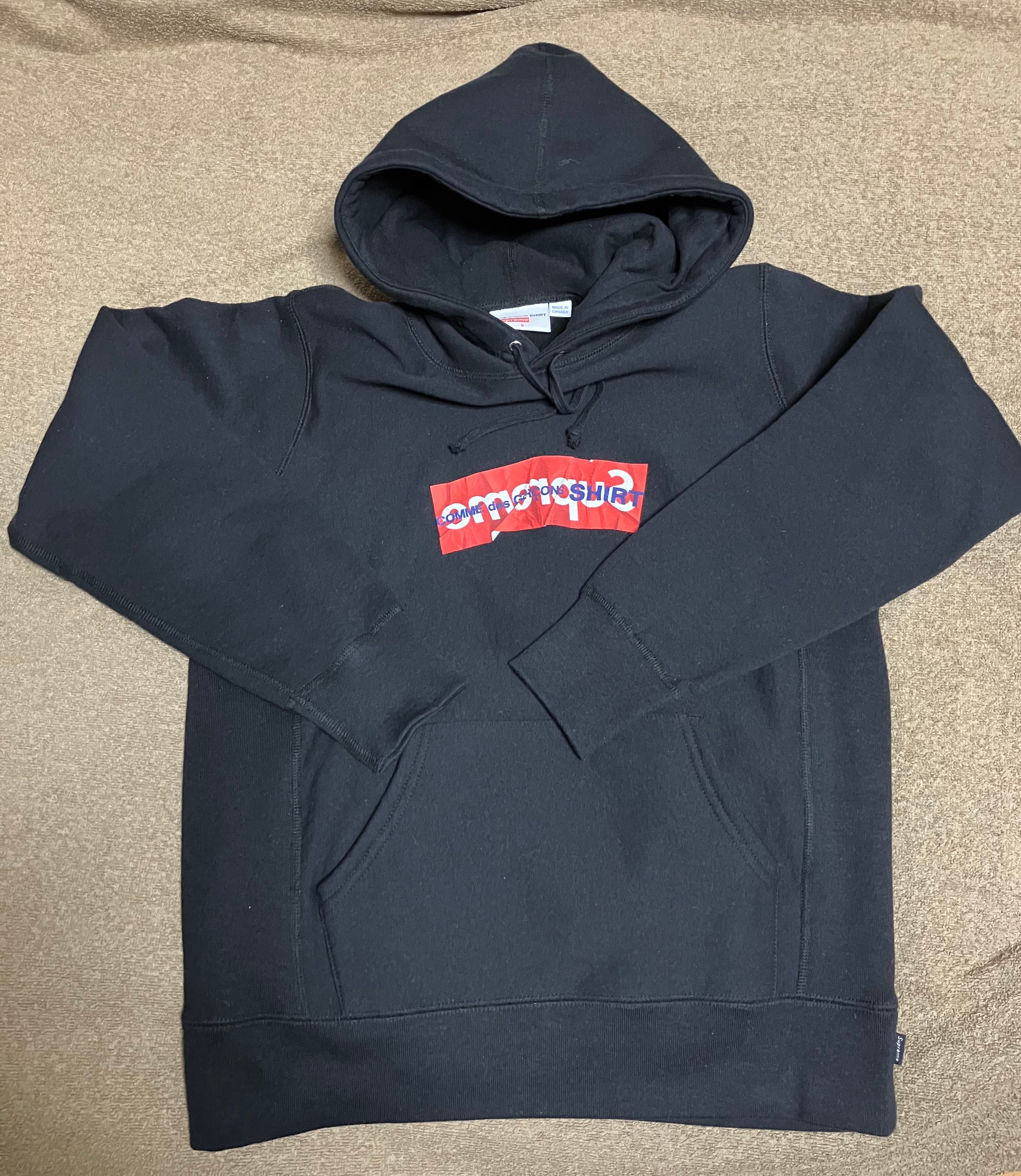 Supreme Comme Des Garcons SHIRT Box Logo Hooded Sweatshirt "Black"