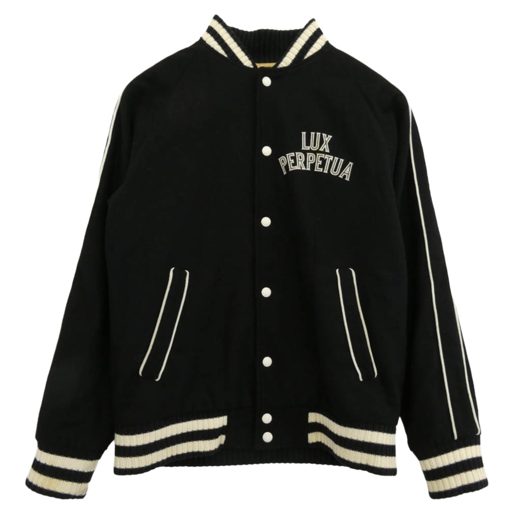 COOTIE クーティー ジャケット LUX PERPETUA GLORIA ウール アワード スタジアム ジャケット XLサイズ ブラック系 XL【中古】