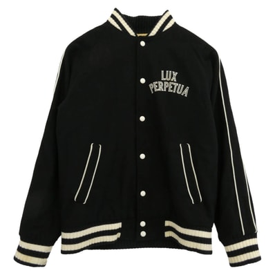 COOTIE クーティー ジャケット LUX PERPETUA GLORIA ウール アワード スタジアム ジャケット XLサイズ ブラック系 XL【中古】